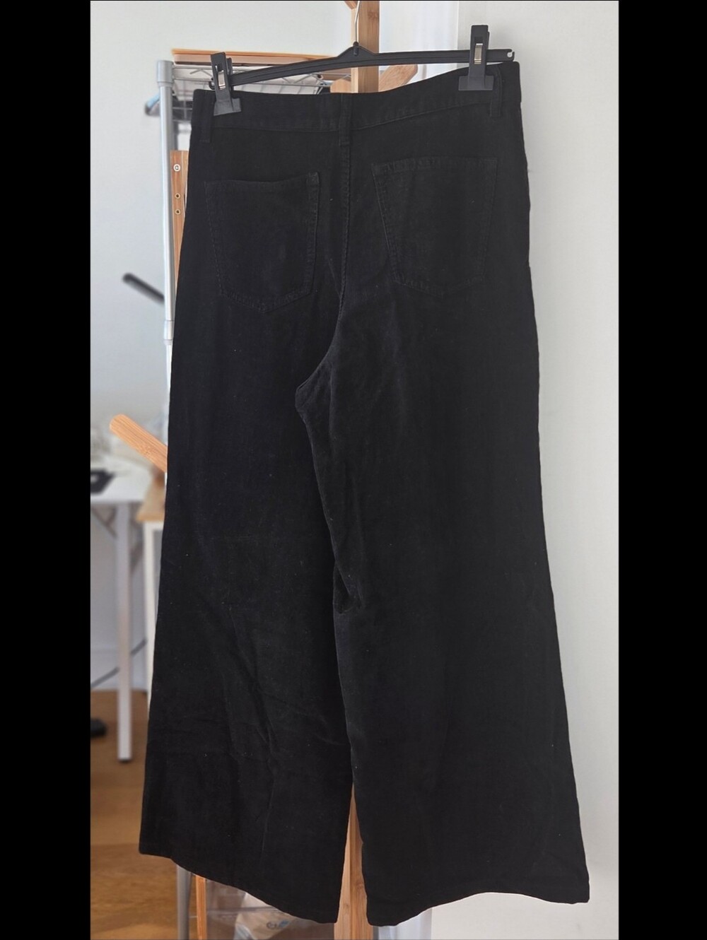 The Row Chan Black Corduroy Wide Leg Pants - Picture 3 of 10